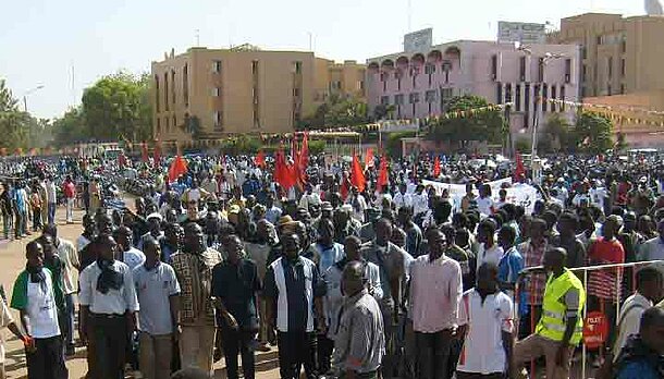 Demo in Ougadougou, Burkina Faso