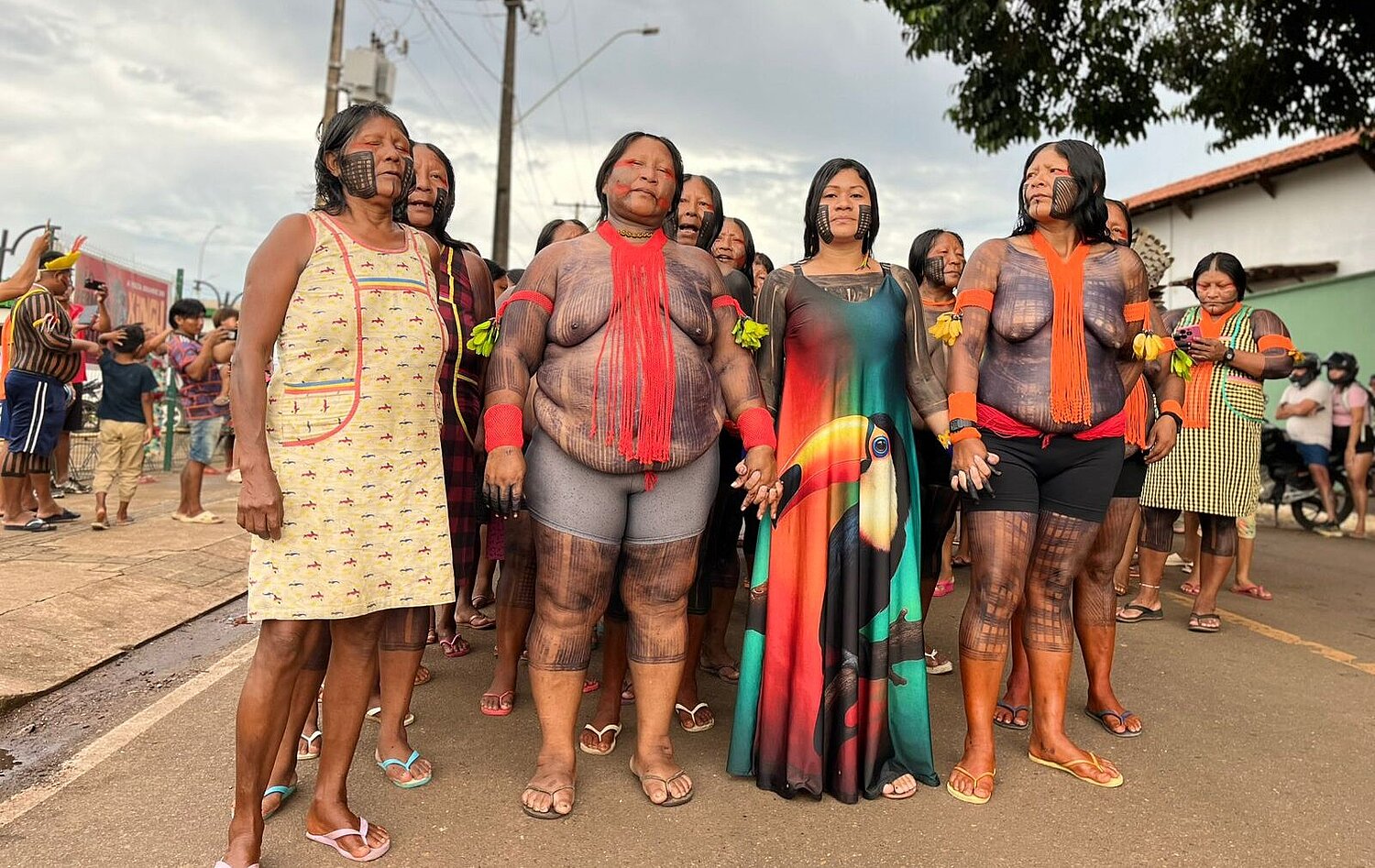 MMIMX Indigene Frauen auf einer Demonstration