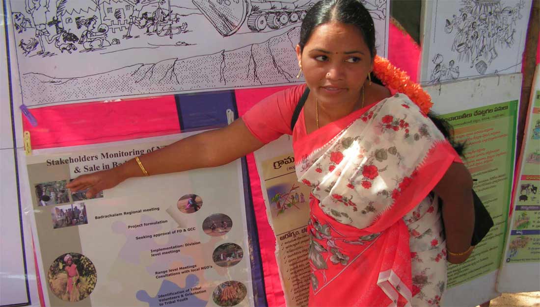 Aktivistin gegen den Polavaram-Staudamm