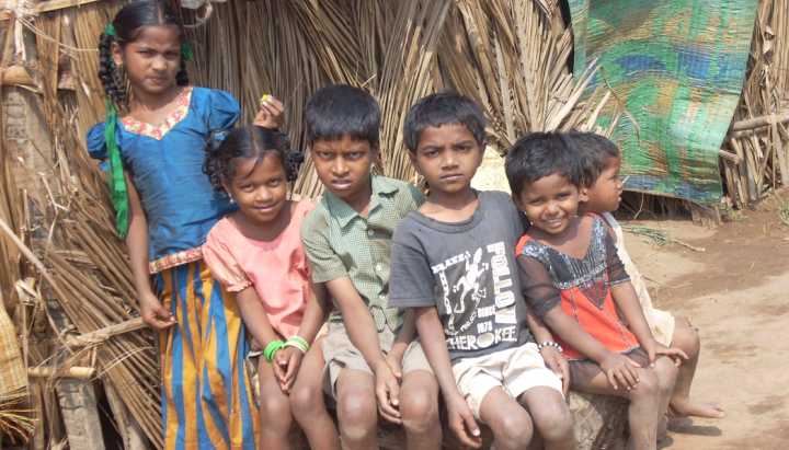 Kinder in Andhra Pradesh, Indien