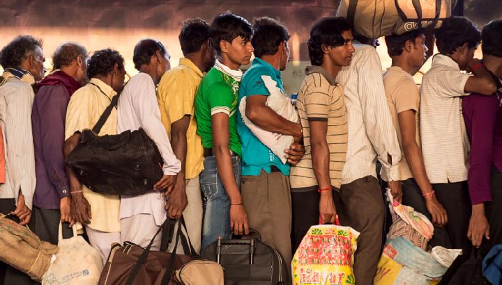 Binnenmigranten in Indien