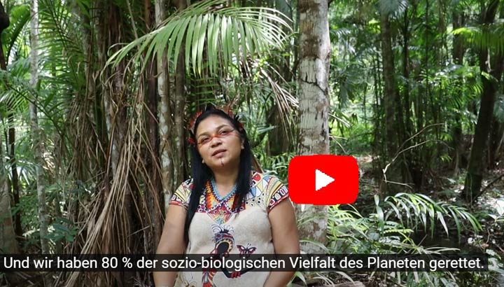 Indigene Frauen sprechen über den Schutz des Amazonaswaldes