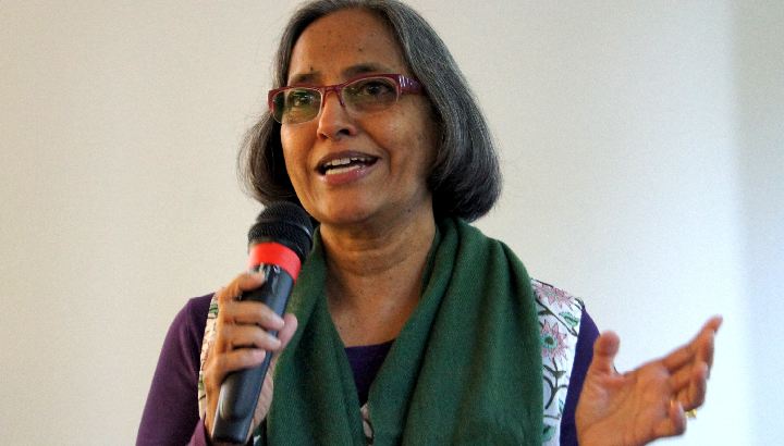 Die indische Frauenrechte-Verteidigerin Dr. Rukmini Rao