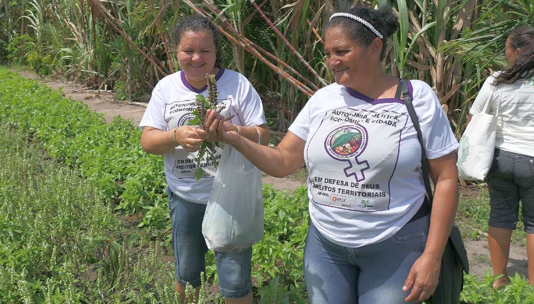 Brasilianische Landarbeiterinnen beim Frauenfonds Santarem