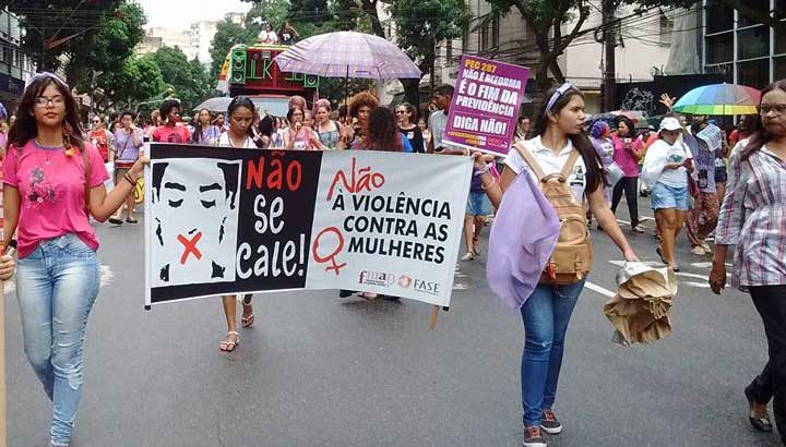 Demo zum Weltfrauentag am 8.März gegen Gewalt gegen Frauen