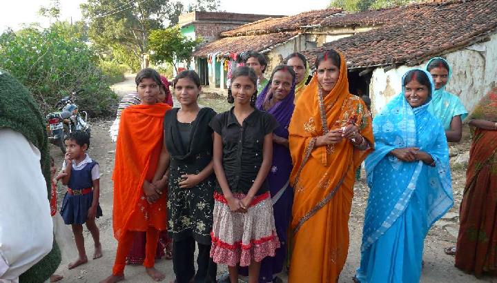 Gruppe von Frauen in Südindien