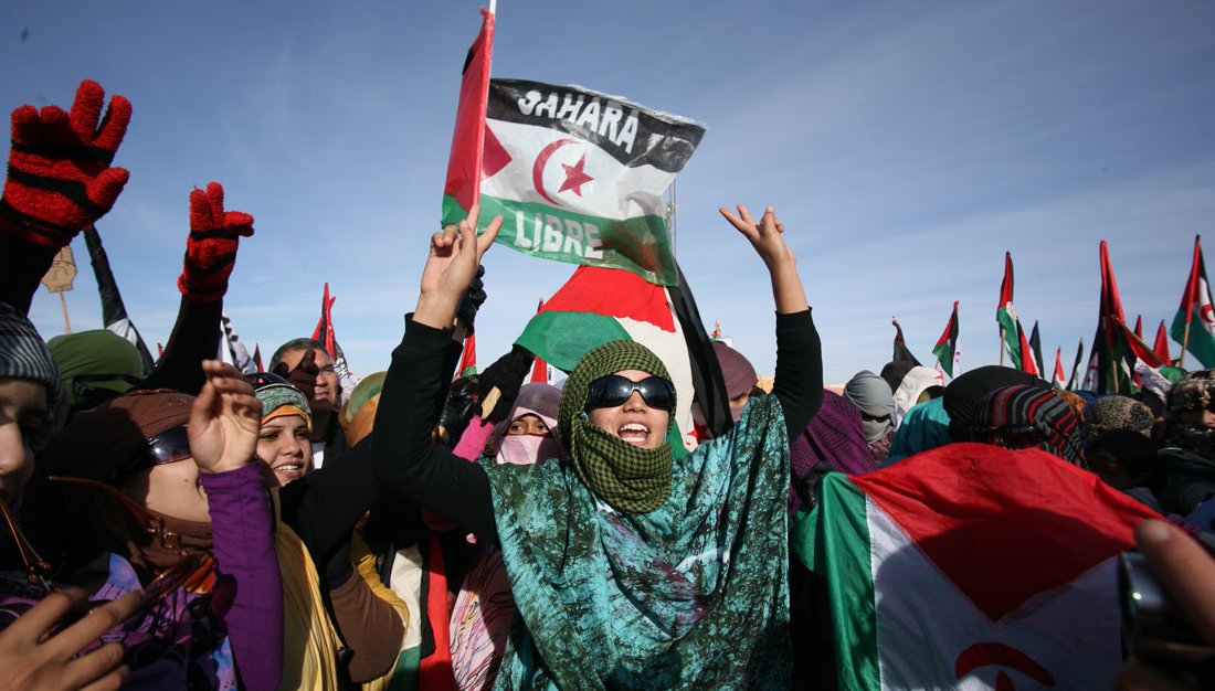 Frauen demonstrieren für die Befreiung der Westsahara