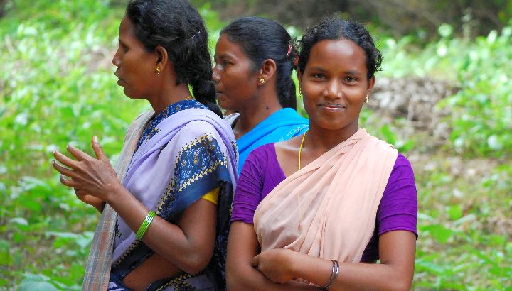 3 Frauen im indischen Bundesstaat Odisha