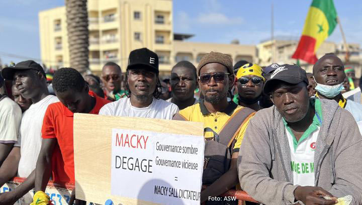 Demo in Dakar am 8. Juni 2022