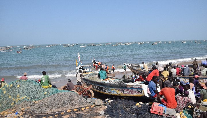Fischer an der Küste Senegals