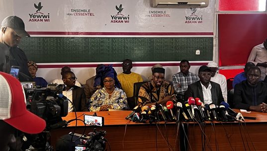 Pressekonferenz der Opposition im Senegal